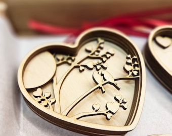 DIY Love-Themed Wooden Ornament Craft Kit: Valentine's Wedding Decor