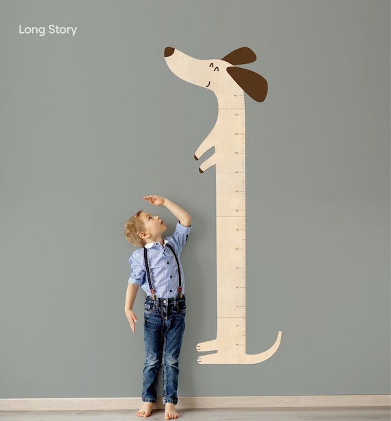 Growth chart board, Giraffe growth chart Engraved wood ruler, Boys room decor, Kids height stick, Toddler wooden ruler, Baby measuring stick