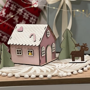 DIY Christmas wooden kit, Christmas gift for kid, Christmas decorations, Xmas decoration, DIY craft kit, Craft Kit for kids, Family activity