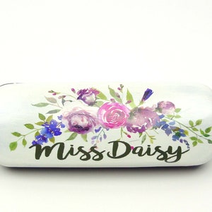 birthday gift for co-worker, Last minute gift for mom, Unique gift for grandma, personalized eyeglass case; eyeglass holder, eyewear case