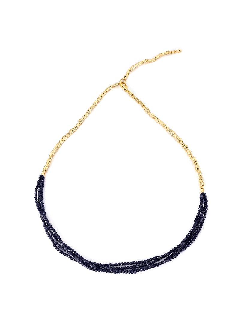 Spinel Seed Bead Necklace Multi Strand Statement Necklace Etsy