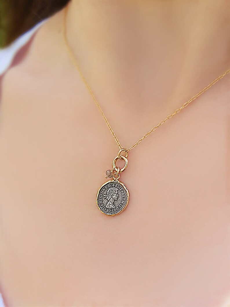 elizabeth coin necklace