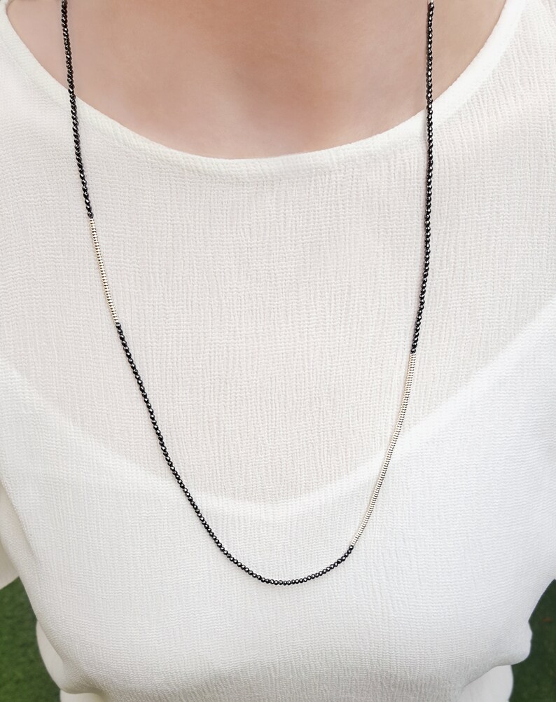 Hematite Bead Bracelet Layering Jewelry Seed Bead Bracelet Etsy