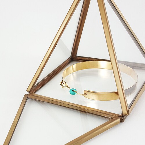 Gold Bangle Cuff, Chain shops Bangle Bracelet, Gold Chain Cuff Bracelet, Gold Closed Bangle, Closed Cuff Bracelet