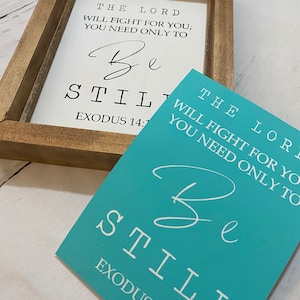 Bible Verse Stencil Exodus 14:14, Reusable stencil, bible journaling, reusable adhesive stencil, religious art
