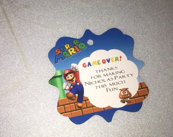 Super Mario Bros Favor Tag