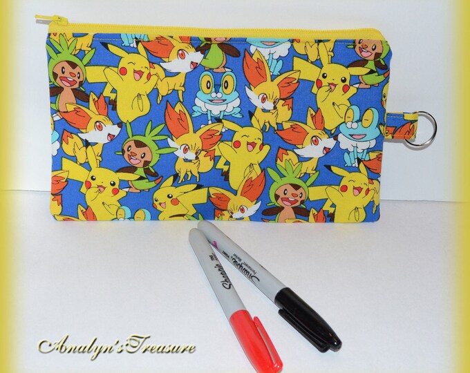 Pokemon Pencil Case Pokemonpencil Pouch Pencil Pouch Pencil Etsy