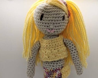 Mermaid doll, crochet mermaid, handmade mermaid doll, amigurumi mermaid doll, soft mermaid doll, yarn mermaids, mermaid gift for girls