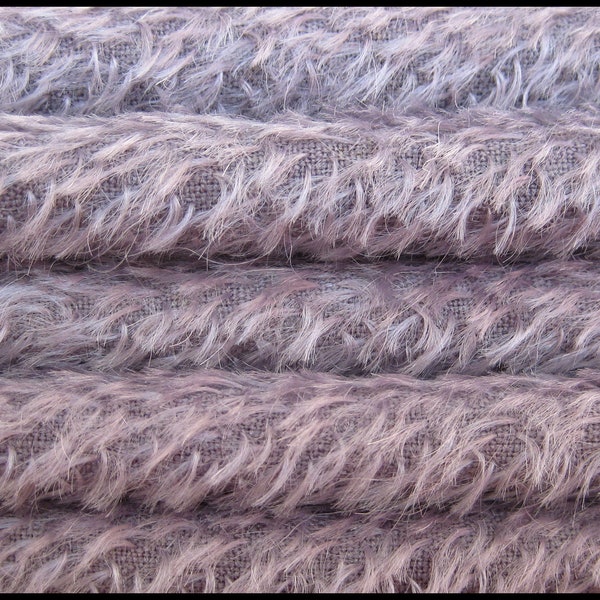 1/4 yard short sparse Mohair fabric Mauve for teddy bear making