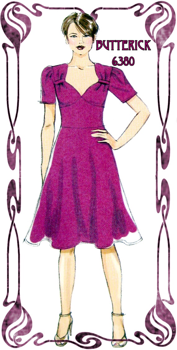 Size 14-16-18-20-22 Butterick Patterns B6483 E5 Misses Dresses with Mandarin Collar and Skirt Options by Gertie