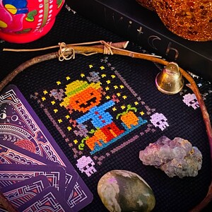 Pumpkin Scarecrow Cross Stitch Pattern