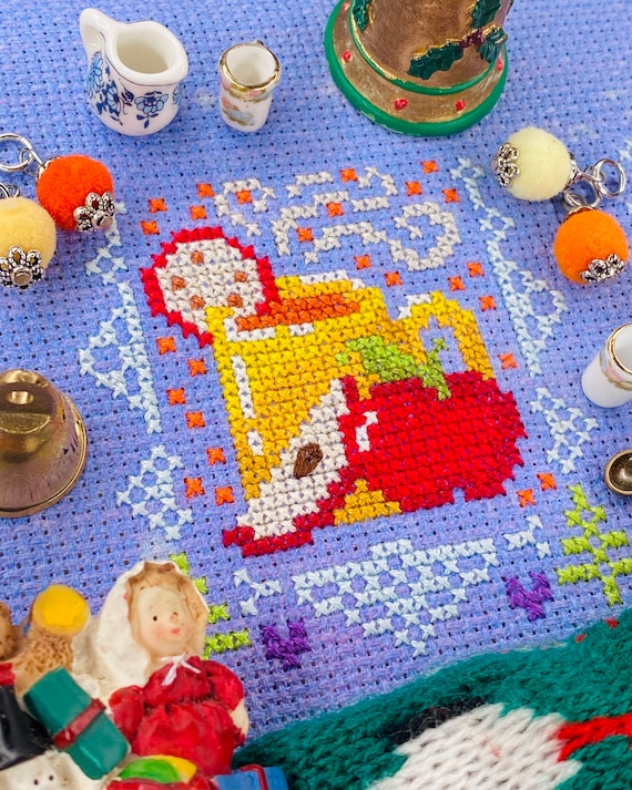 Christmas Wassail Cross Stitch Pattern: Hot Apple Cider (PDF Pattern)