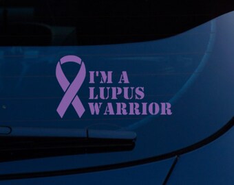 Lupus Warrior Windshield Decal - FREE US SHIPPING