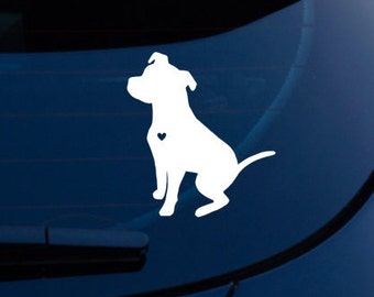 Love-a-Bull Hug-a-Bull Kiss-a-BullVinyl Pitbull Pit Bull Dog Decal Sticker