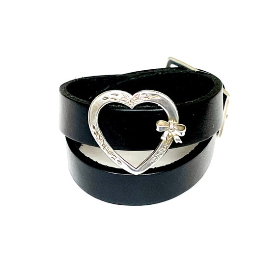 Meant to Be leather double wrap cuff bracelet - image 1