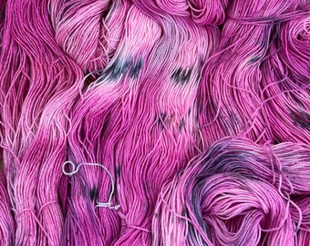 I’m the Ten Amongst These Threes-- Lincoln 2.0 75/25 SW merino nylon sock yarn 463 yards, hand-dyed yarn