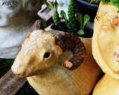 Handcrafted Cement SHEEP Planter(Sheep Plant Pot), House, Office, Cat, Garden Plant Pot, Unique Pot, Container, 170-mm, 6-1 2-inches(Width)