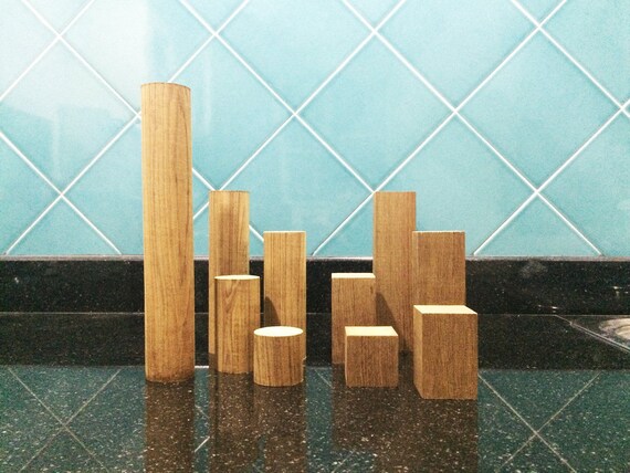 3 inch wooden cubes