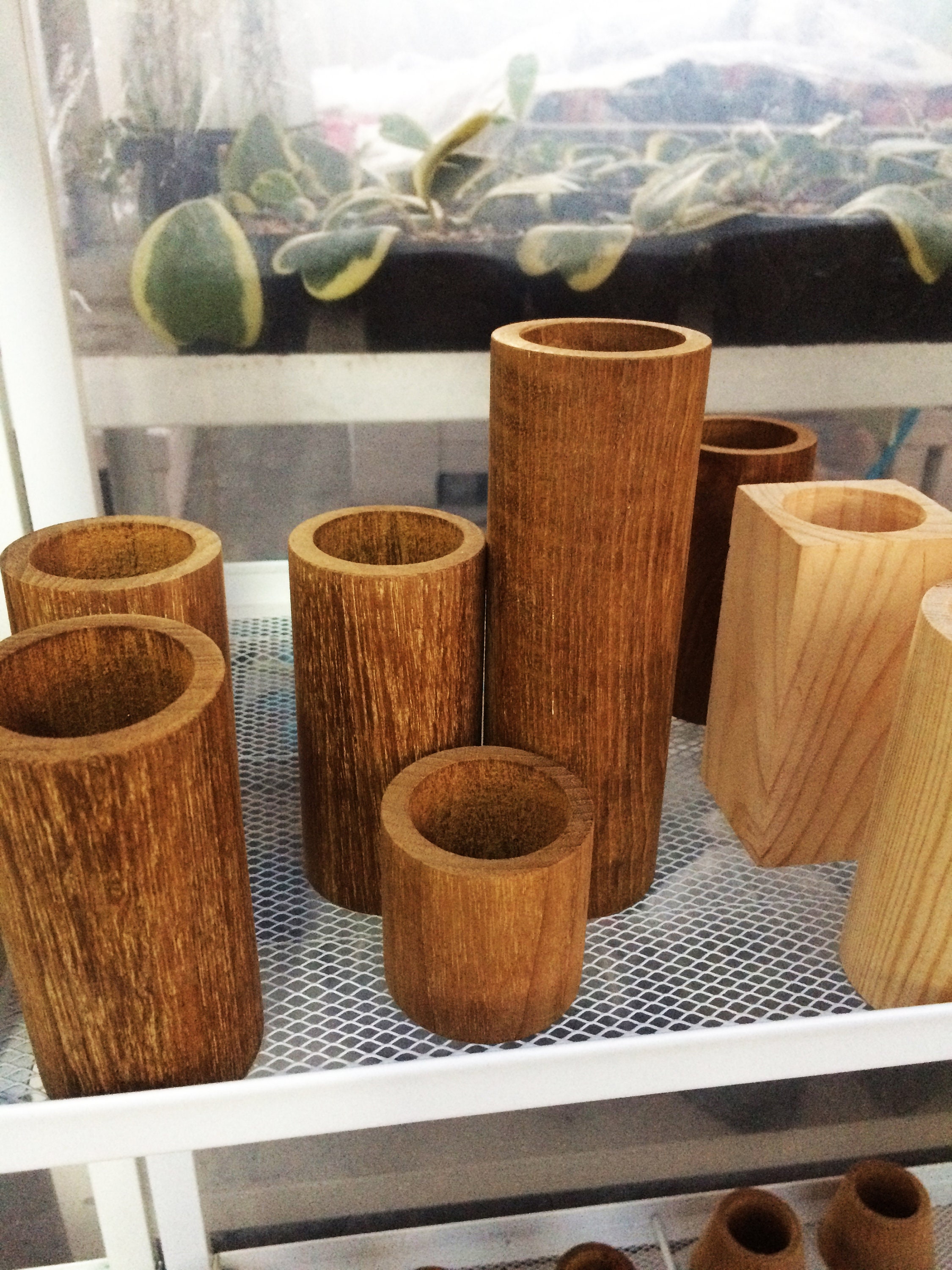 Handcrafted Natural WOOD CYLINDER Log PlanterTimber Pot Etsy