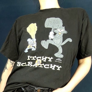 Vintage T-shirt the Itchy & Scratchy Show 2000s XL - Etsy Vintage T-shirt the Itchy & Scratchy Show 2000s XL - Etsy