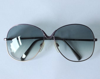 Vintage Rodenstock Sunglasses, Lotos 130, Purple Bronze, 70s Eyewear, Big Eyeglasses