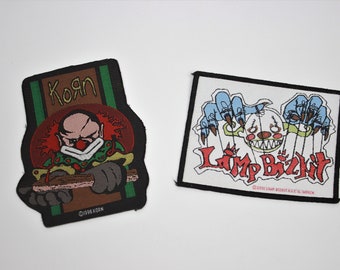 Vintage Nu Metal Patches, Korn, Limp Bizkit, 90s 00s Music Band Patches, Rare Patch Collection