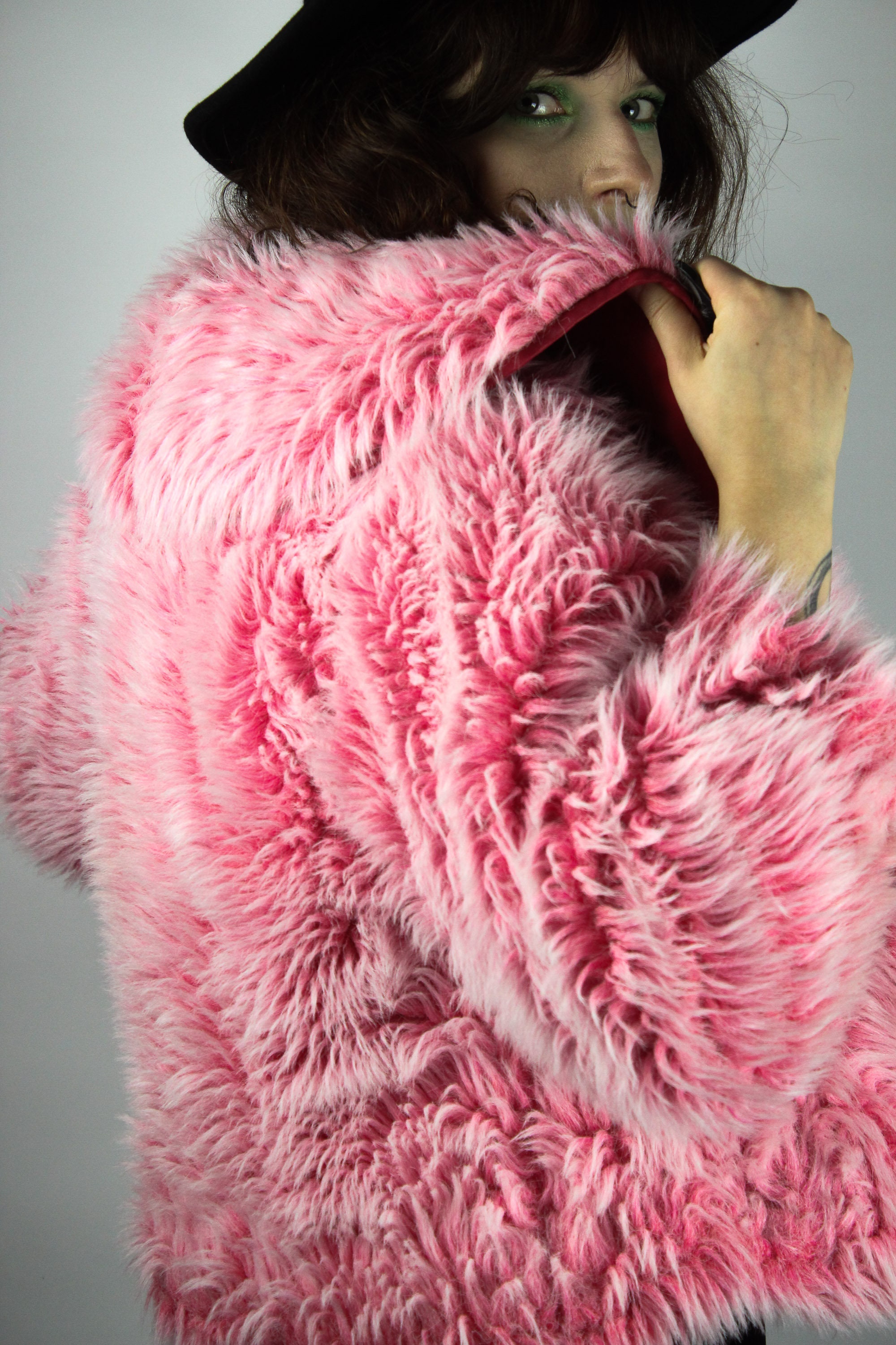 ジャケット・アウター 00s real fur jacket archive Vintage Brown Fur Jacket, Mink Fur Short Coat (C672