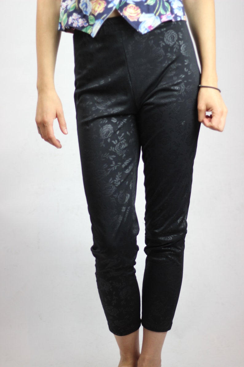 pants with roses on them