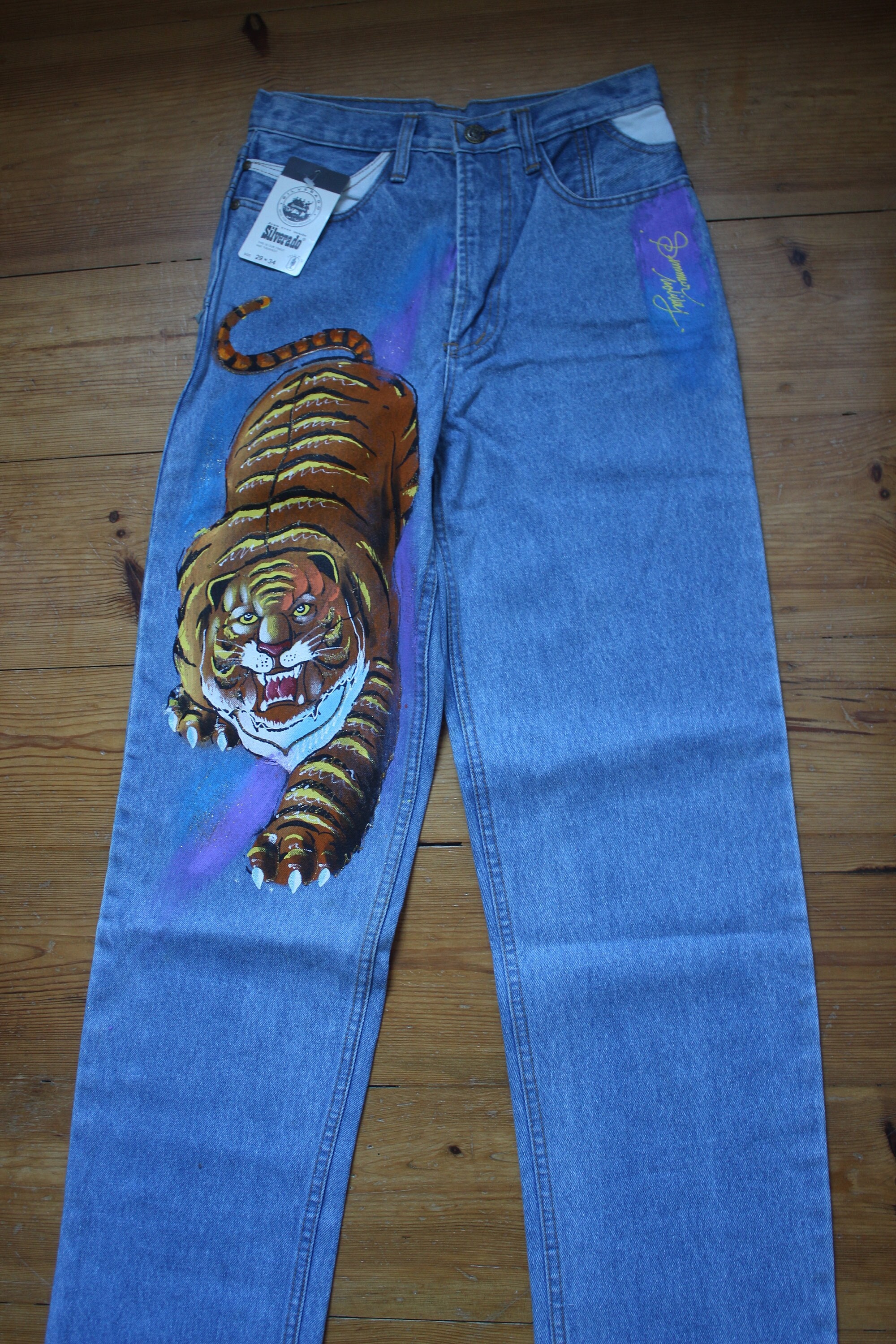 パンツ 90s ARMANI JEANS Tiger Print Denim Pants パンツ 90s ARMANI JEANS Tiger Print Denim Pants Armani 90's