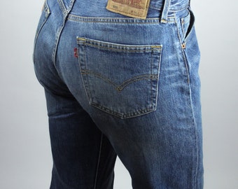 EURO LEVI’S 501 DENIM PANTS W34 L32 Levis 501 Jeans Mens W34 L32 Blue Denim Regular Fit Straight