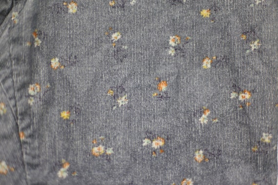 Vintage Blue Corduroy Shorts Floral Pattern M/L, … - image 10