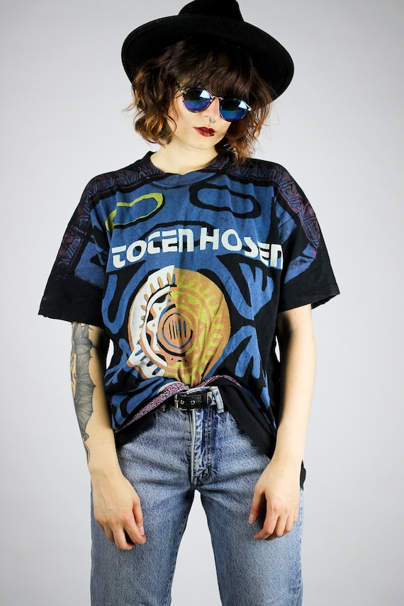 Vintage DIE TOTEN HOSEN Bandshirt, German Punkband, 80s 90s Rare Punk  Shirt, Abstract Colorful Pattern - Etsy
