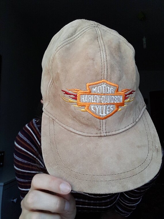 beige suede hat