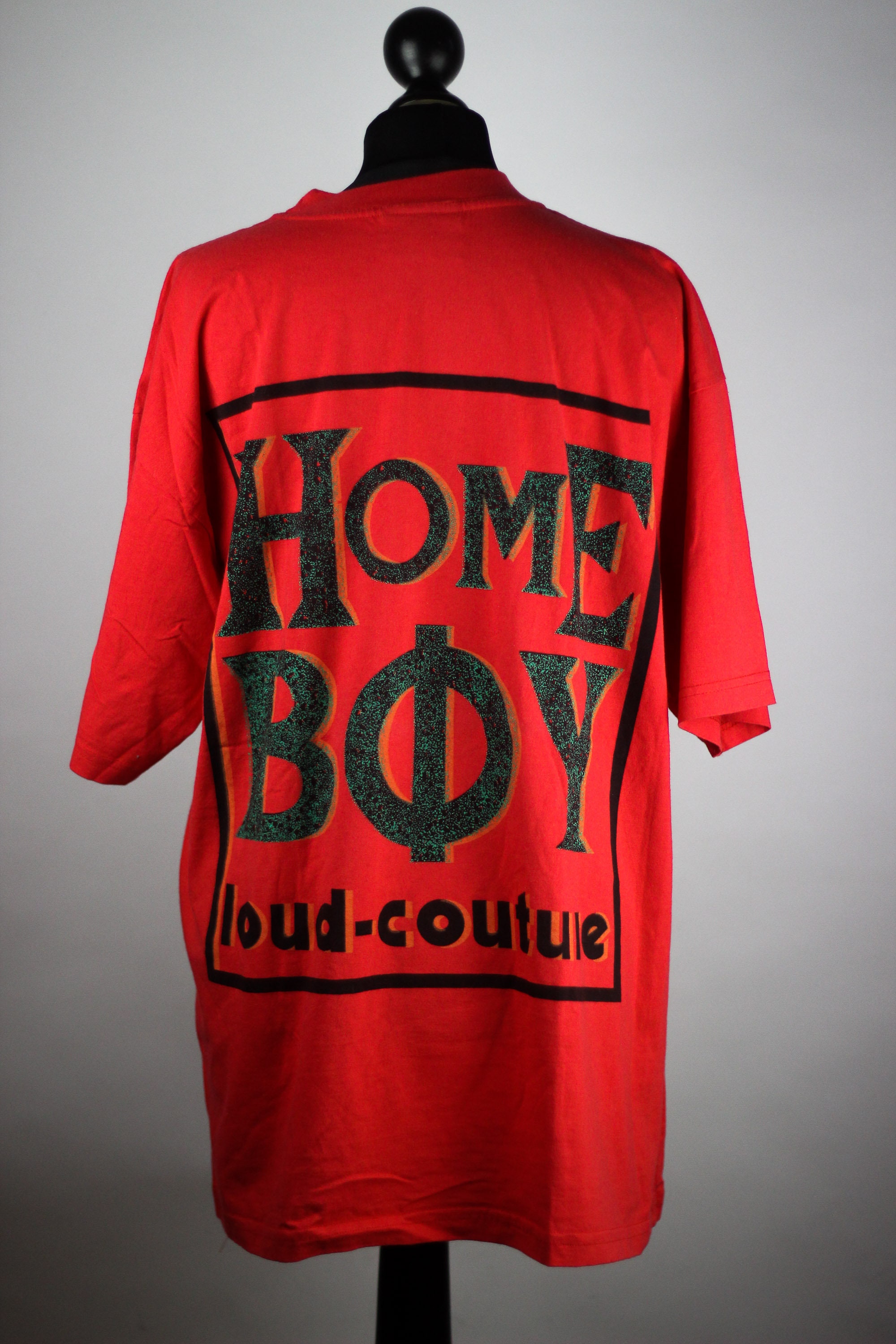 Vintage HOMEBOY Shirt XXL, Red T-Shirt Loud Couture, 90s Sportswear
