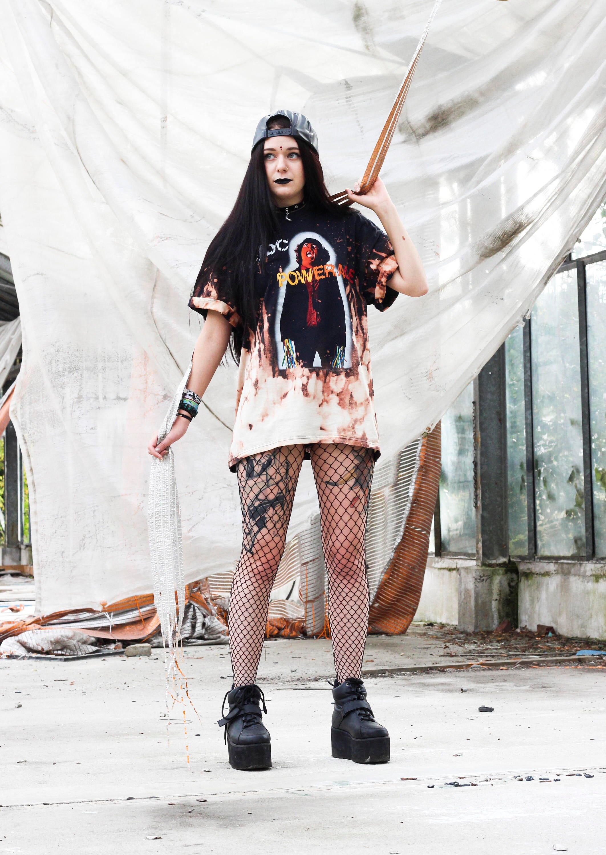 bleached ac dc shirt