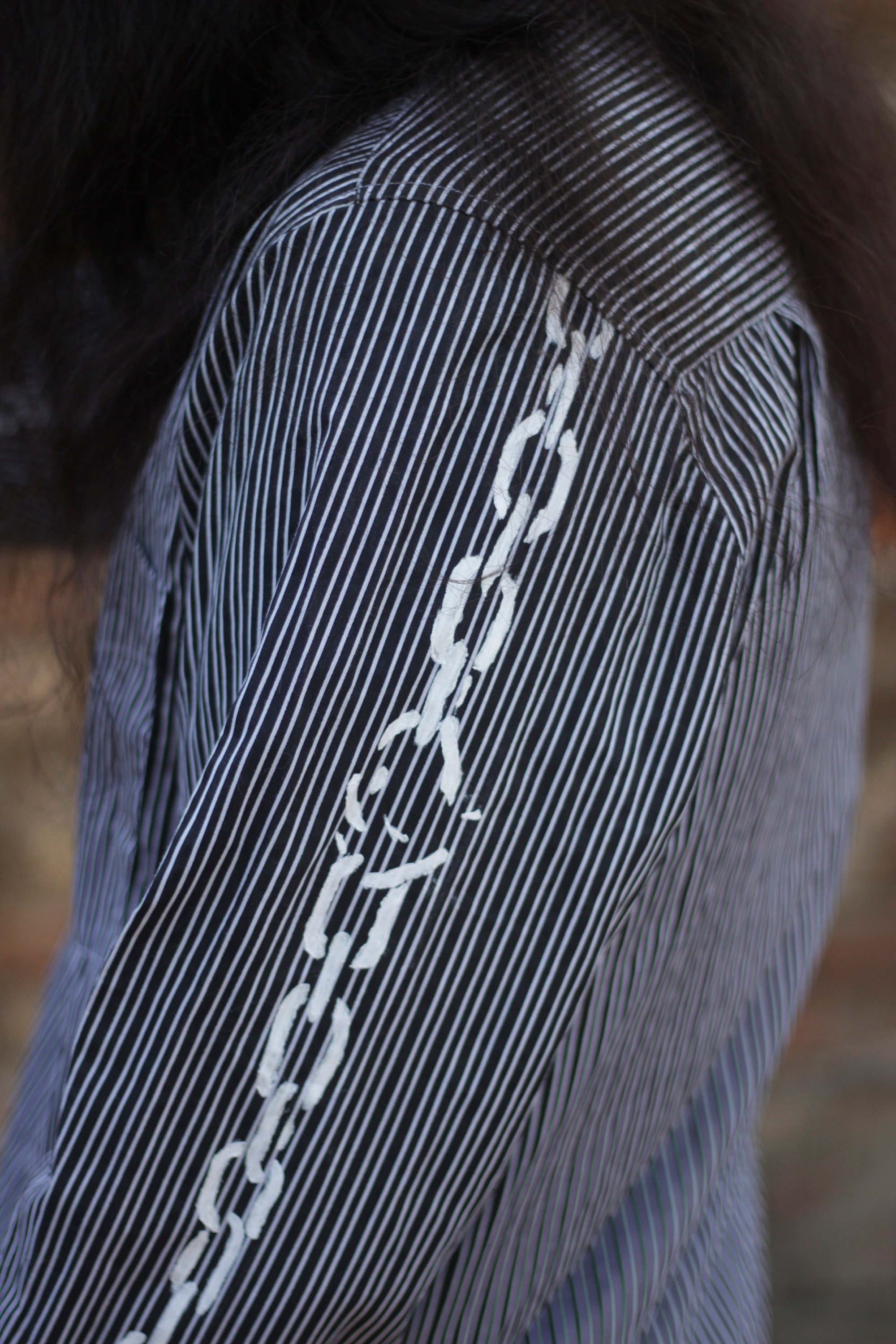 [UL:KIN] Overfit Patchwork Shirts /追跡付 After Dark Panelled Sweatshirt - ARK/8 | ARK/8