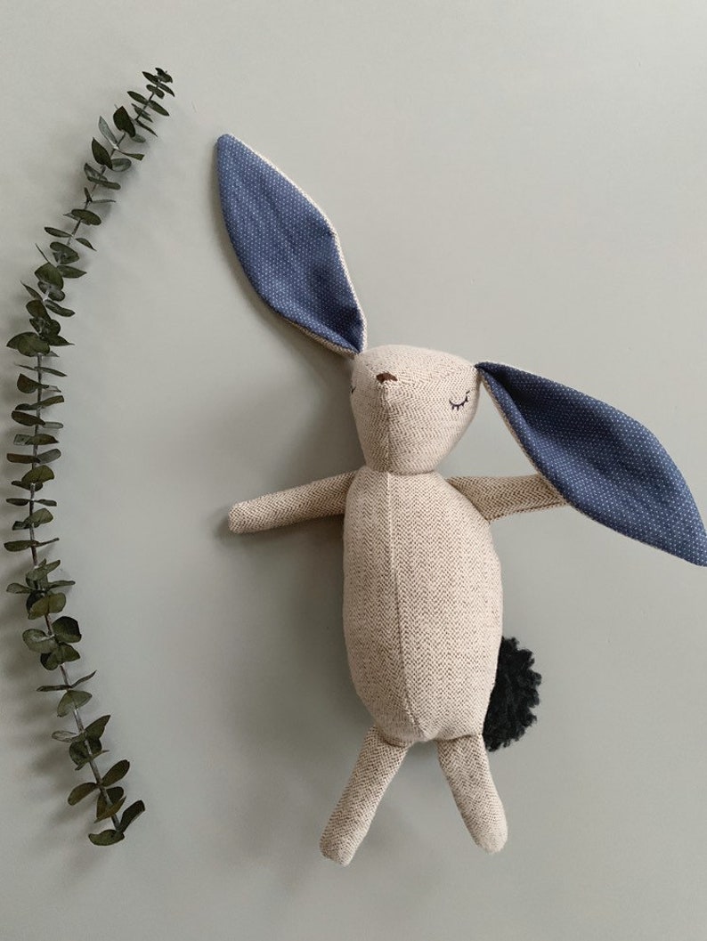 indigo stuffed bunny