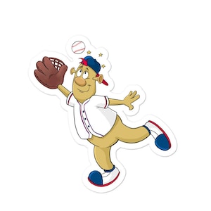 Atlanta Braves Blooper Baseball Mascot Bubble-free sticker