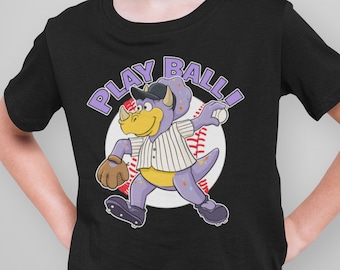 Rockies Baseball Mascot Dinger KIDS T Shirt