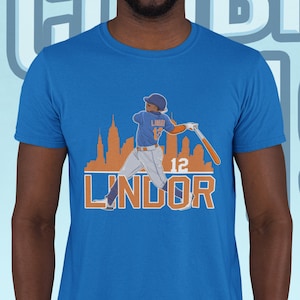 Fransisco Lindor Mets Baseball Adult T Shirt