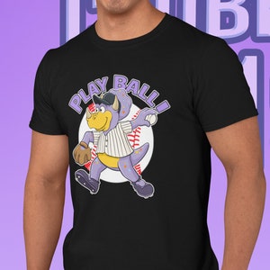 Rockies Baseball Mascot Dinger ADULT T Shirt