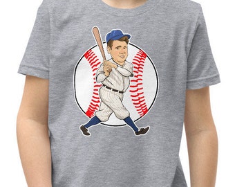 KIDS T Shirt- Babe Ruth, The Great Bambino, Sultan of Swat, Yankees Baseball Shirt, Gift