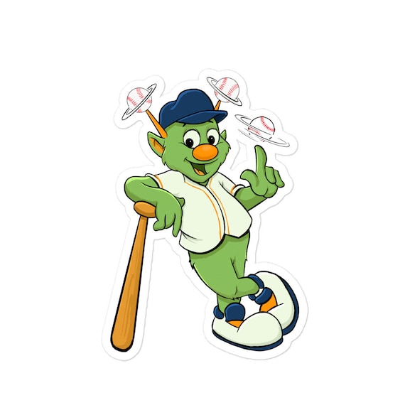 Buy Astros Mascot Orbit Bubble-free Sticker Online in India 