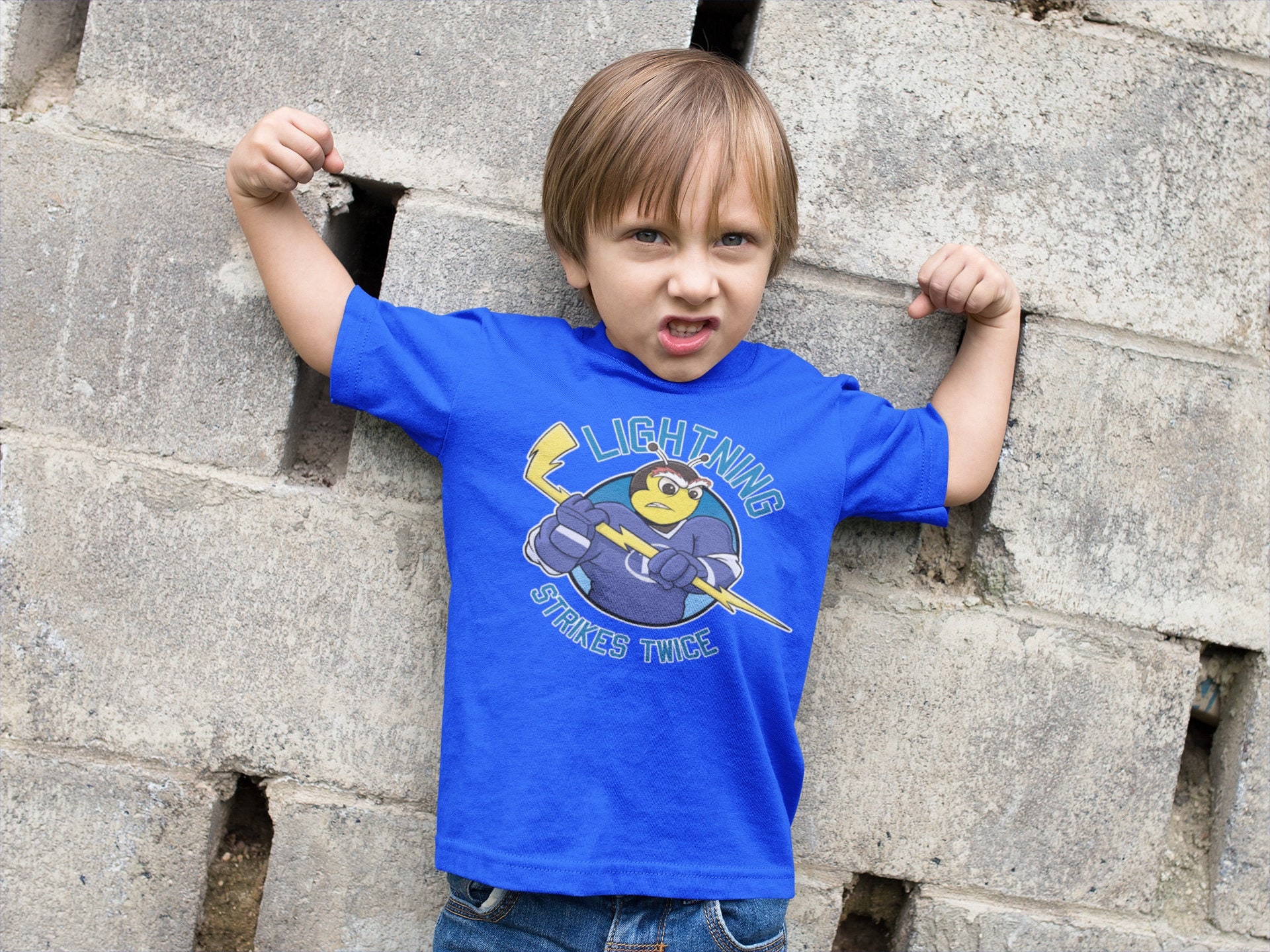Lightning Strikes Twice- Tampa Bay Hockey Champions -Thunderbug Mascot Gift