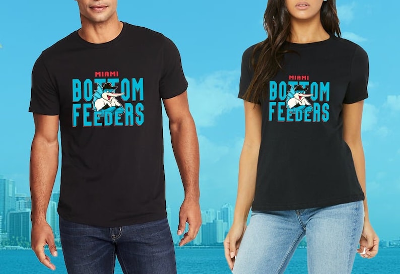 bottom feeders marlins t shirt