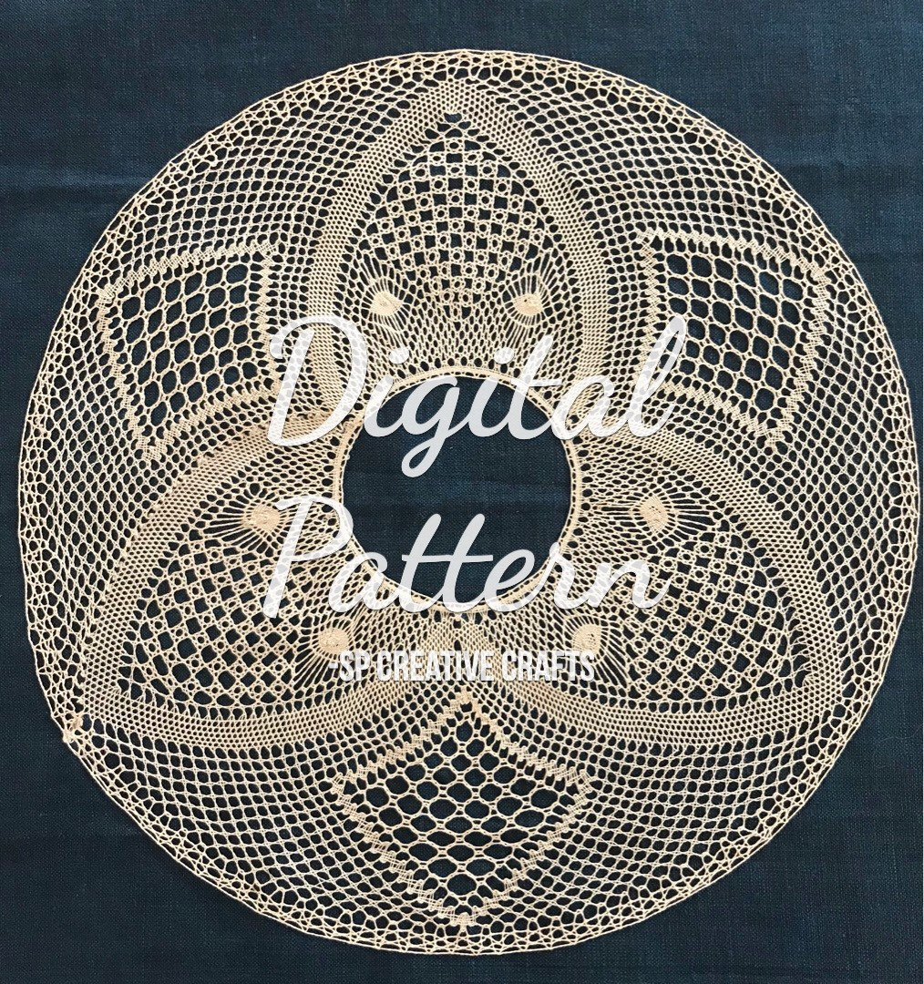 Window of inspiration- Bobbin Lace Pattern with guidelines