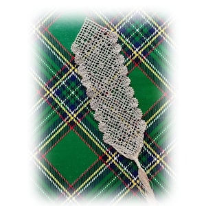Bruce- Bobbin Lace Bookmark Pattern with guidelines