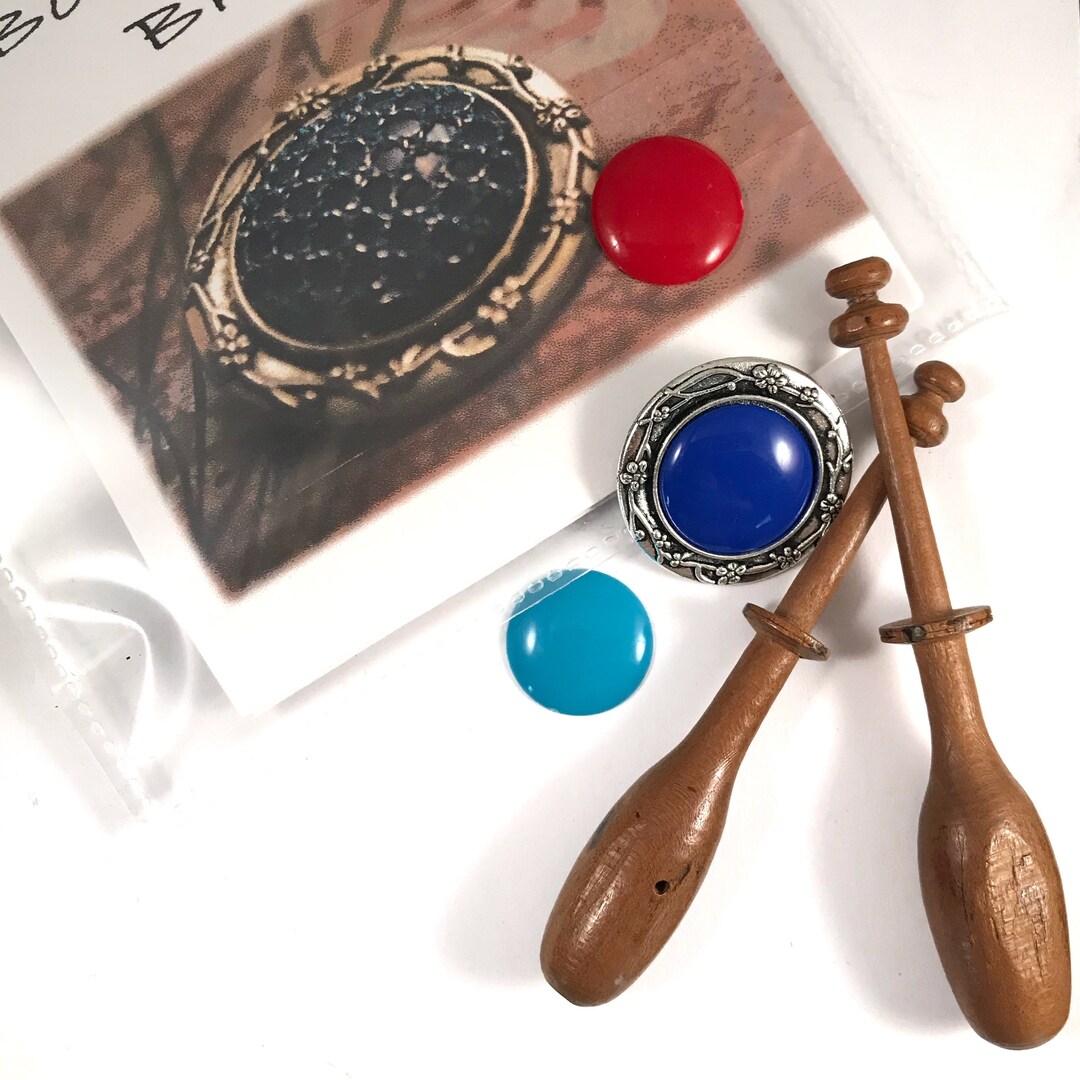 Lace Making Kit Kit - Bobbin Lace Brooch Kit; Jewellery Making Kit; Bobbin Lace Kit - Etsy