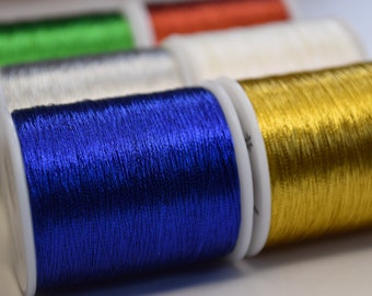 Metallic Embroidery Sewing Thread 180m - great for Bobbin Lace