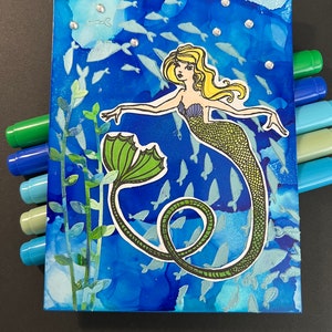 Blank Inside Mermaid Card